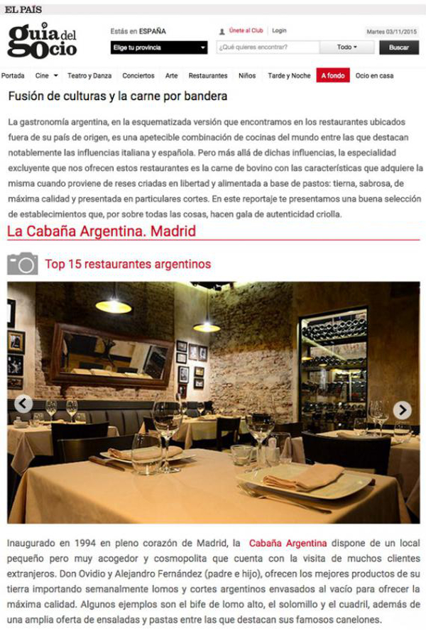 El Mejor Restaurante Argentino de Madrid
